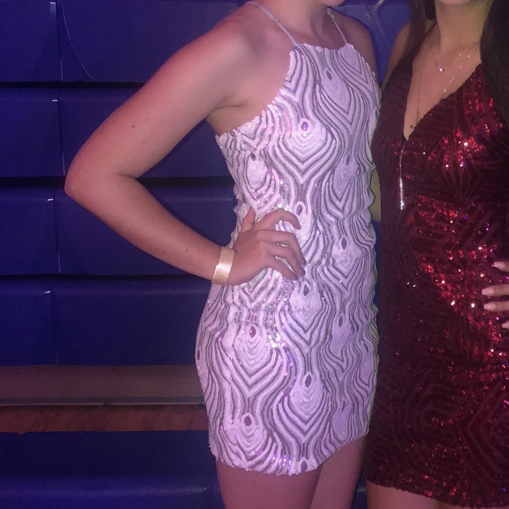 Papaya Sequined dress